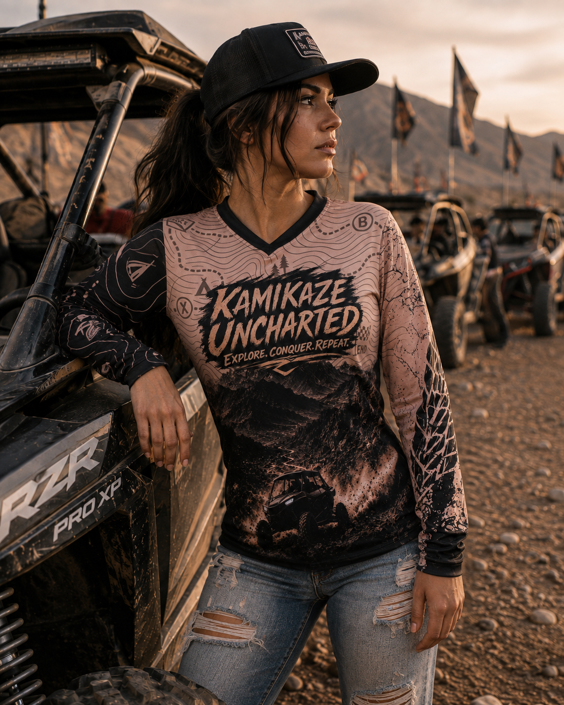 Explore. Conquer. Repeat. Long Sleeve Off-Road Jersey