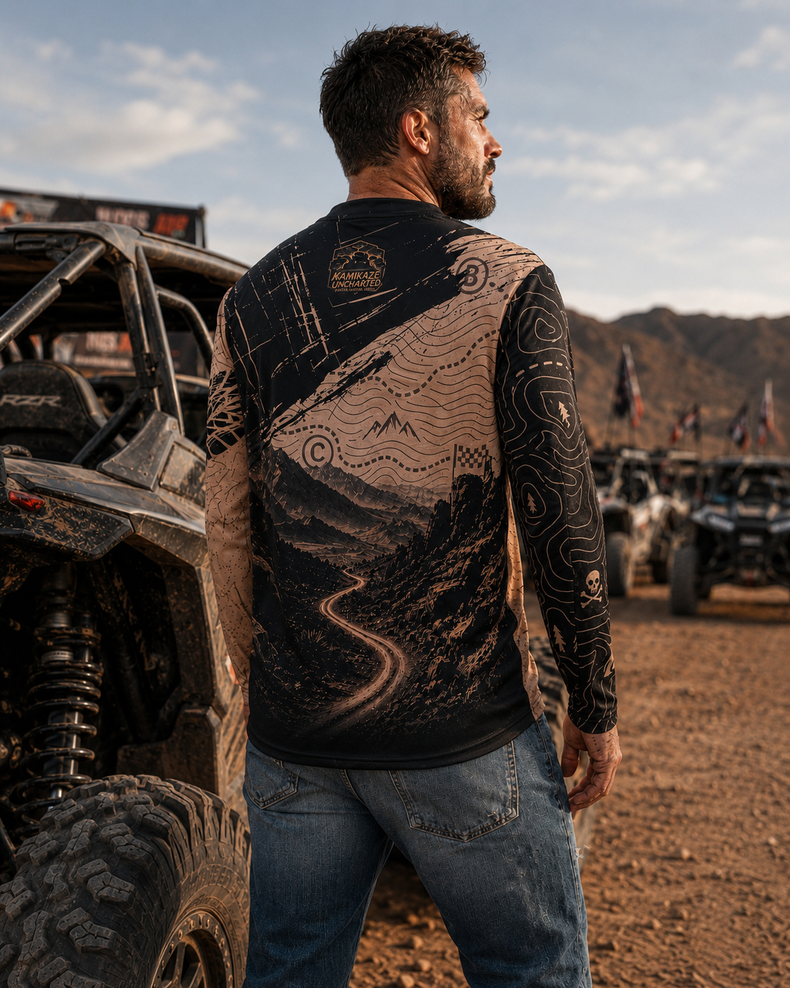 Explore. Conquer. Repeat. Long Sleeve Off-Road Jersey